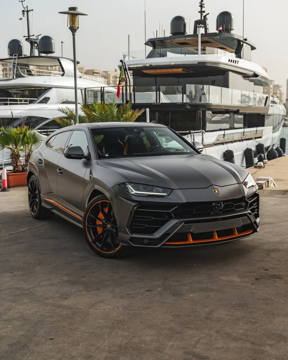 Lamborghini Urus at the Beirut marina